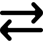 Arrow Right Left 343 SVG Icon